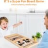 Fast Sling Puck Game,Wooden Hockey Game,Super Foosball Table,Desktop Battle Parent-Child Interaction Winner Slingshot Game,Adults And Kids Family Game Toys