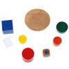 Kids Puzzle wooden toy cloth bag hemisphere balance game Children Toys Gifts