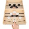 Fast Sling Puck Game,Wooden Hockey Game,Super Foosball Table,Desktop Battle Parent-Child Interaction Winner Slingshot Game,Adults And Kids Family Game Toys